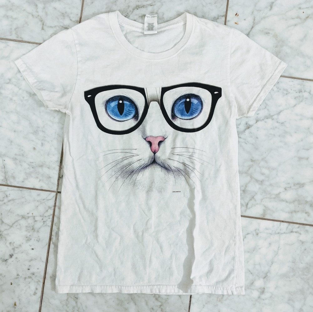 Nerdy Cat Tee
